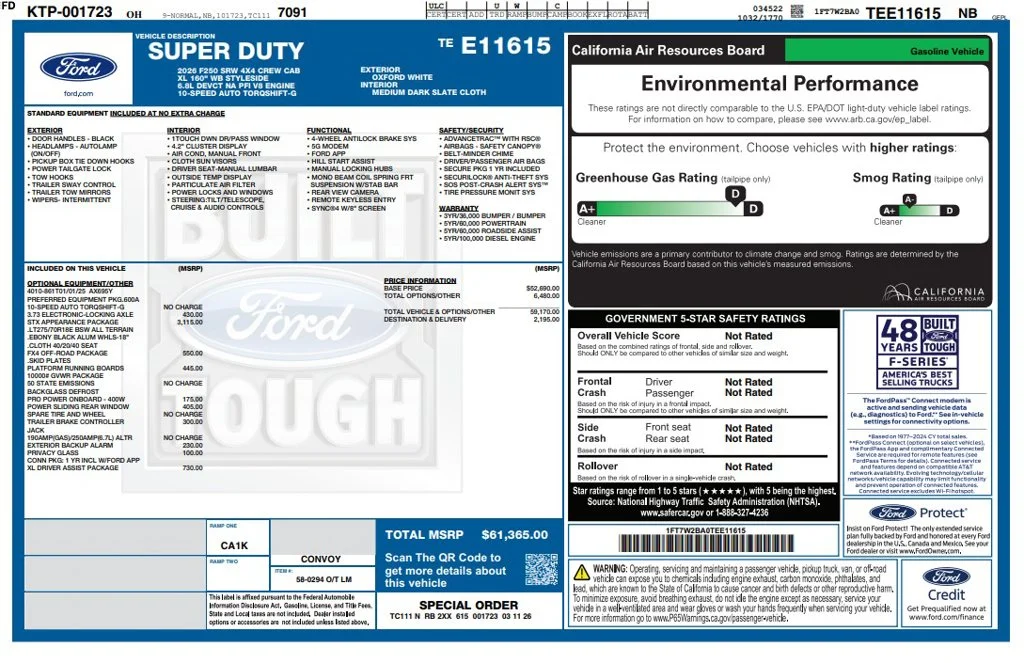 Used 2026 White Ford XL image 3