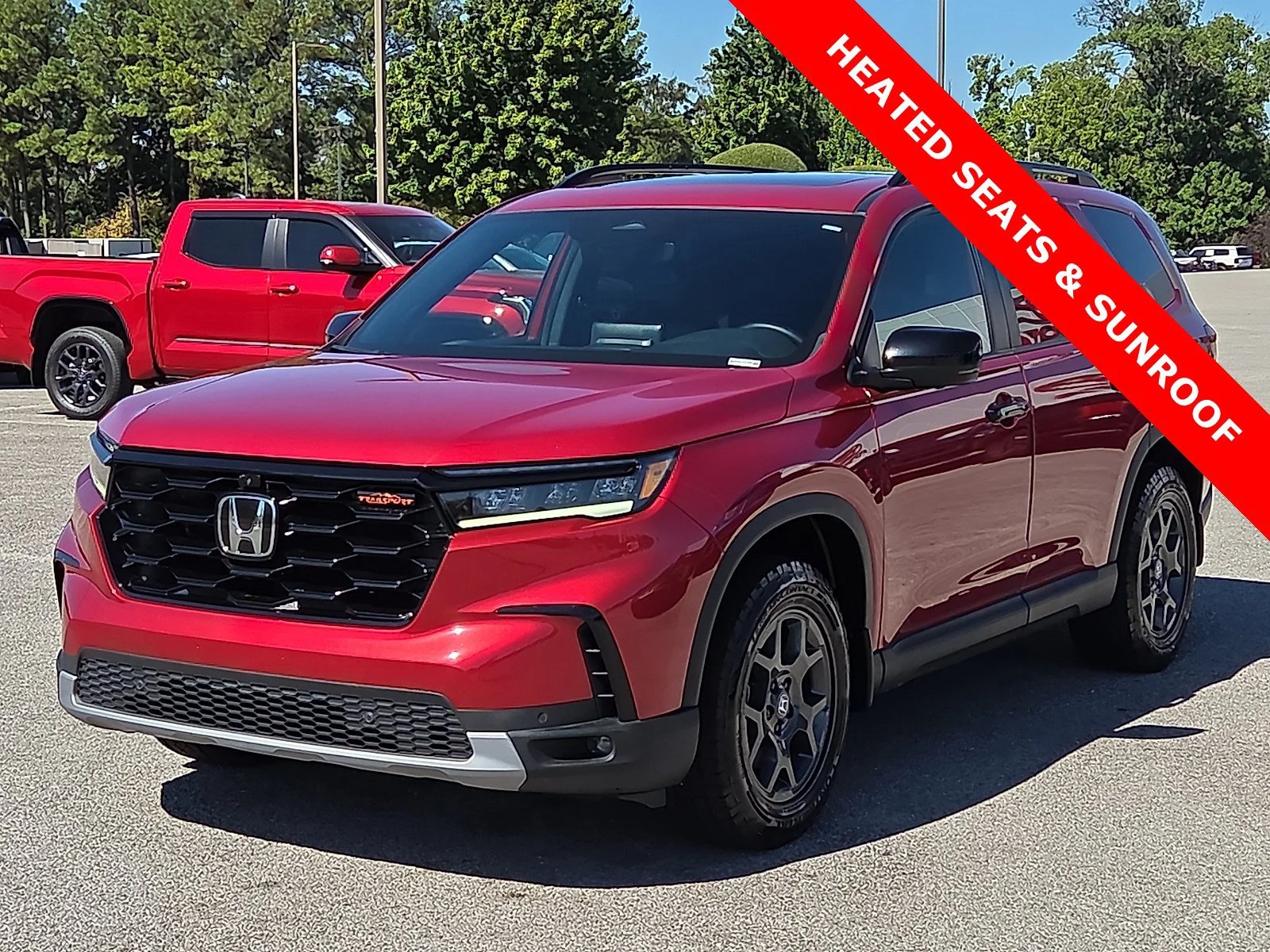 Used 2024 Radiant Red Metallic II Honda TrailSport image 2