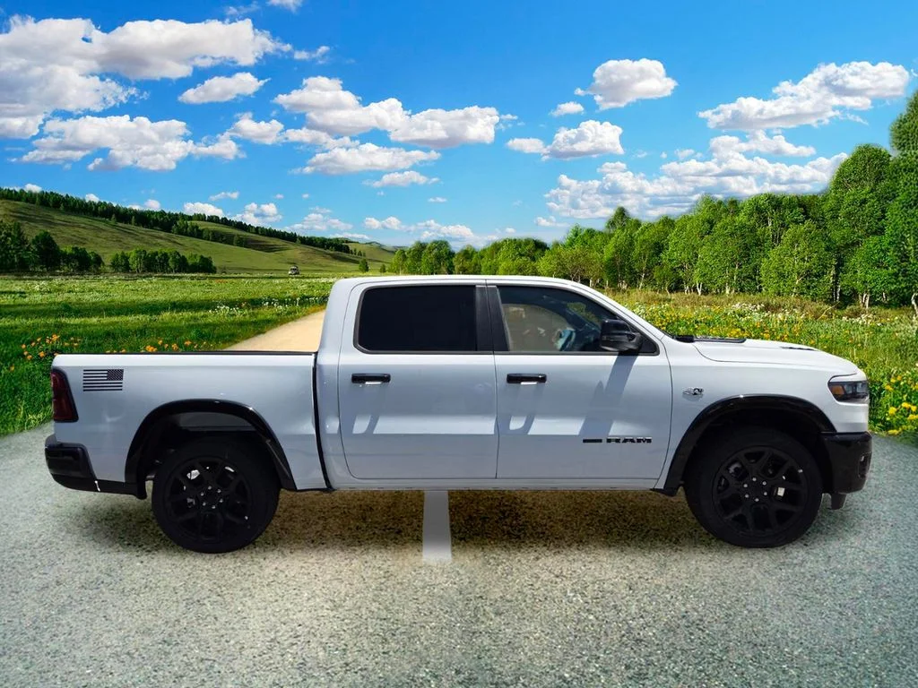 New 2026 Bright White Clear-Coat Exterior Paint RAM Laramie image 7