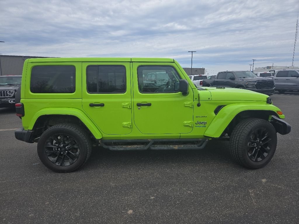 Used 2021 Green Jeep Unlimited Sahara High Altitude 4xe image 8