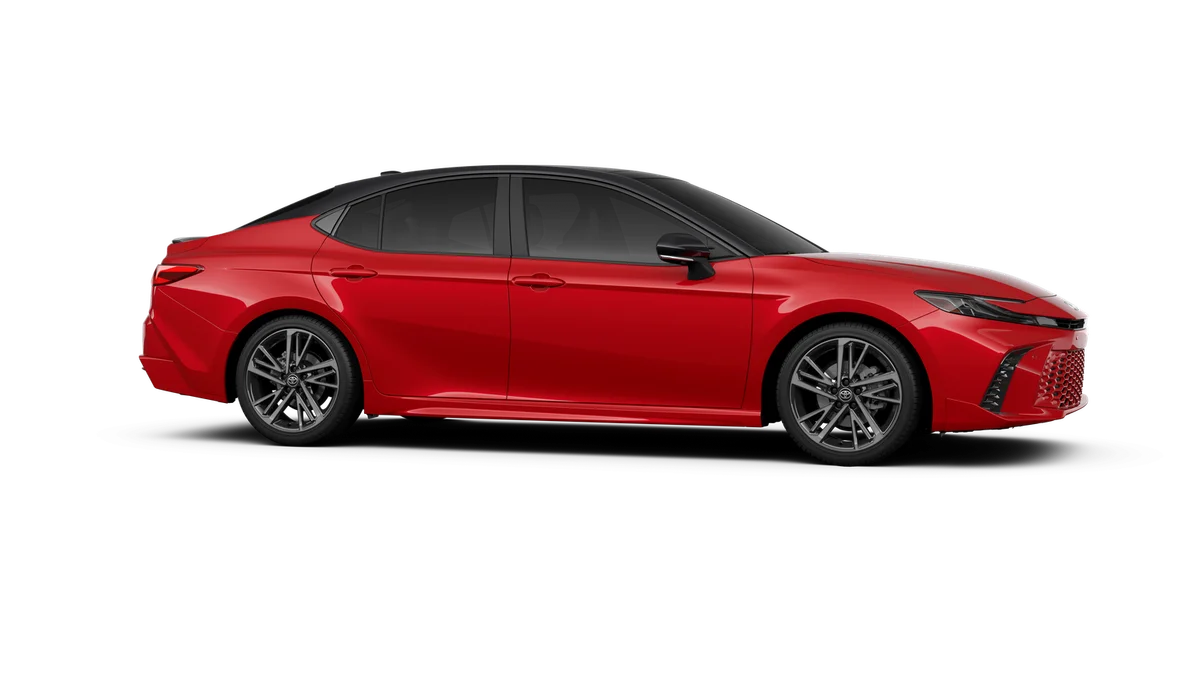 New 2026 Supersonic Red with Midnight Black Metallic roof Toyota XSE image 13