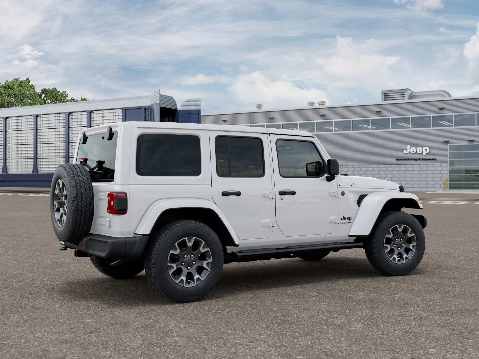 New 2026 Bright White Clear-Coat Exterior Paint Jeep Sahara image 19