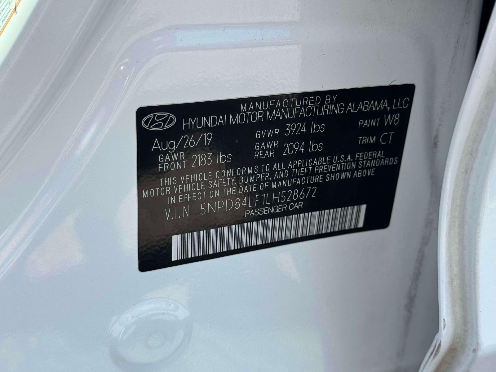 Certified Used 2020 White Hyundai SEL image 10
