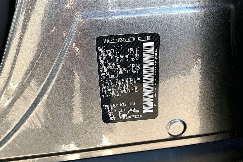 Used 2020 Gray Nissan Platinum image 36
