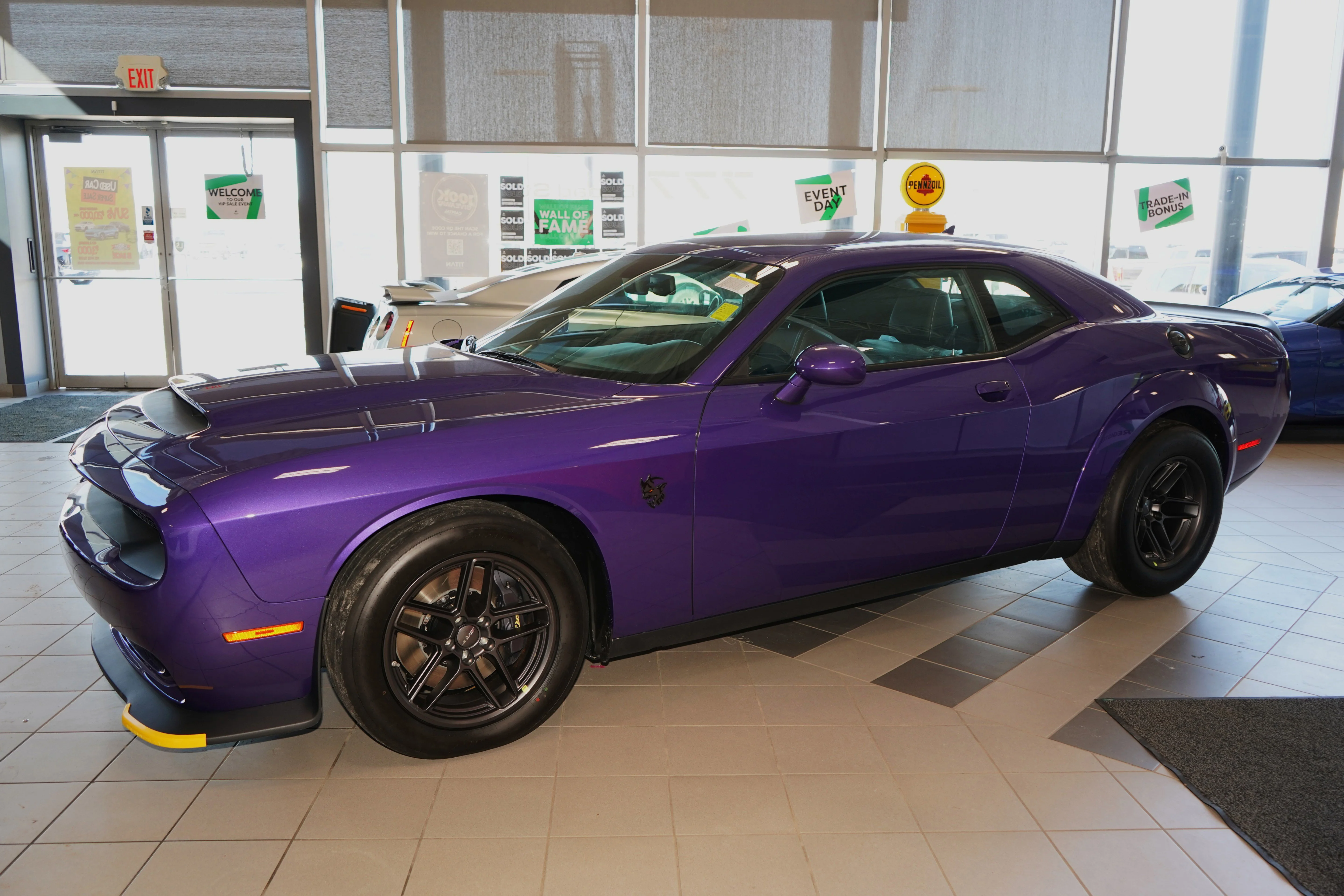 Used 2023 Plum Crazy Pearl Dodge SRT Demon 170*NO LUX TAX! | 1,025HP!!!! | Plum Crazy Purple | Only 24 KM! | Brembo Brakes image 10
