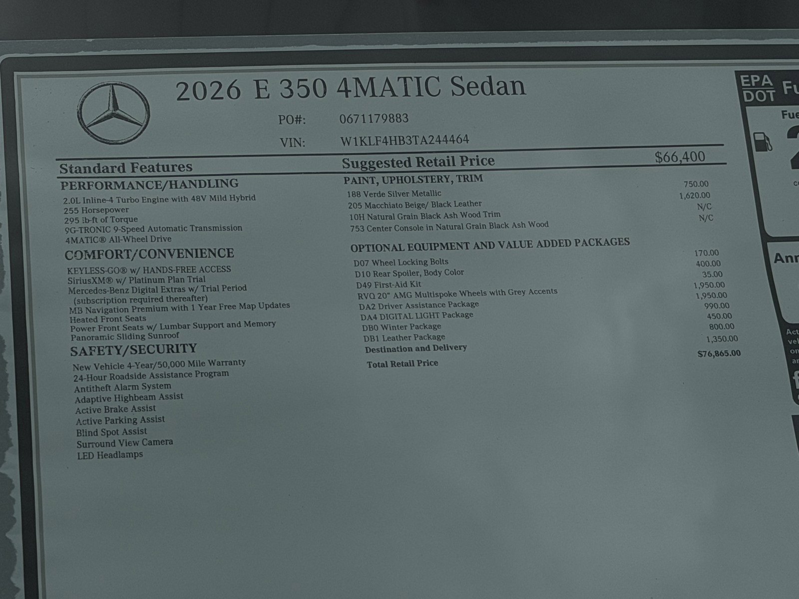 New 2026 Verde Silver Metallic Mercedes-Benz E 350 image 40