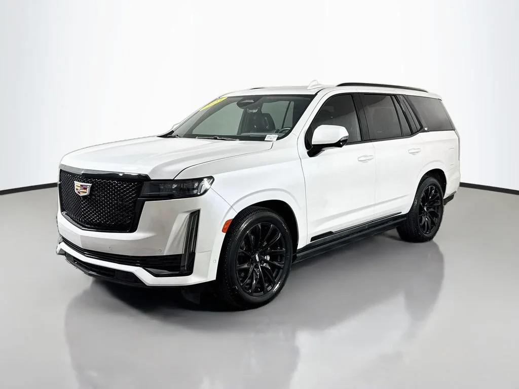 Used 2023 Crystal White Tricoat Cadillac Sport image 3