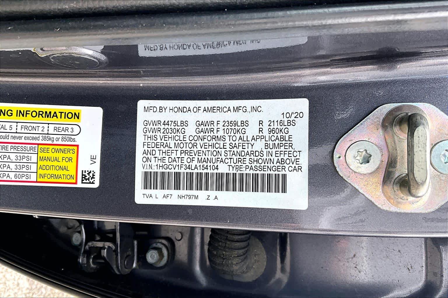 2020 Honda Accord Sport - Photo 34
