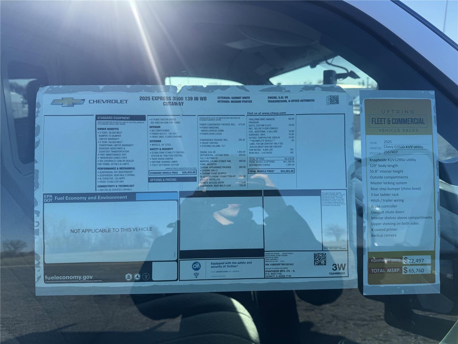 New 2025 Summit White Chevrolet 1WT image 16