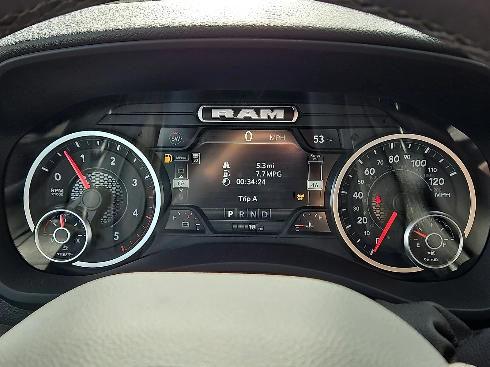 New 2026 Flame Red Ram LONE STAR CREW CAB 4X4 6