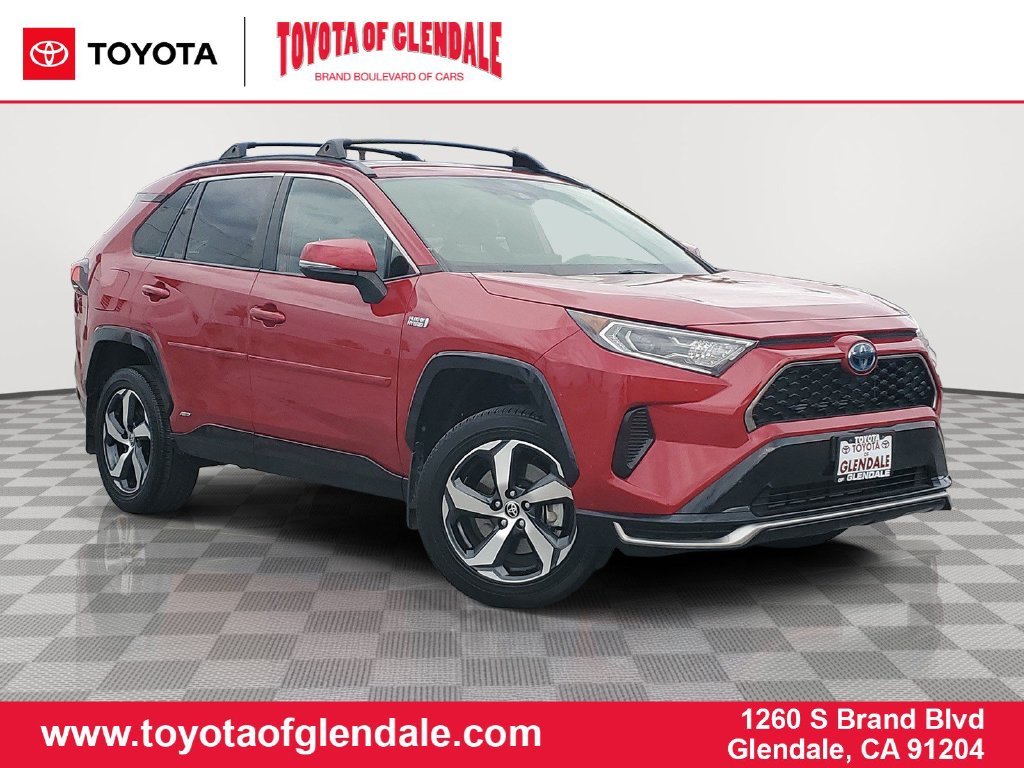Certified Used 2021 Red Toyota SE image 1