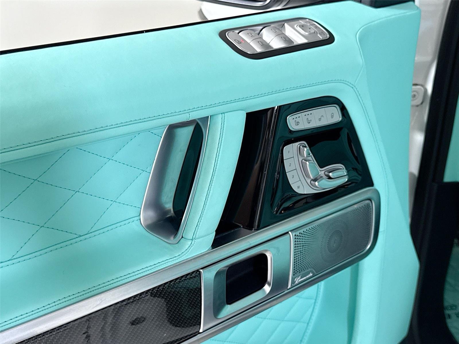 Used 2024 Polar White Mercedes-Benz AMG® G 63  Brabus Custom Widebody / Custom Tiffany Interior image 13