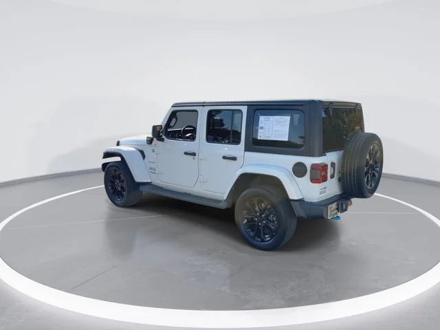 Used 2022 White Jeep Unlimited Sahara 4xe image 6