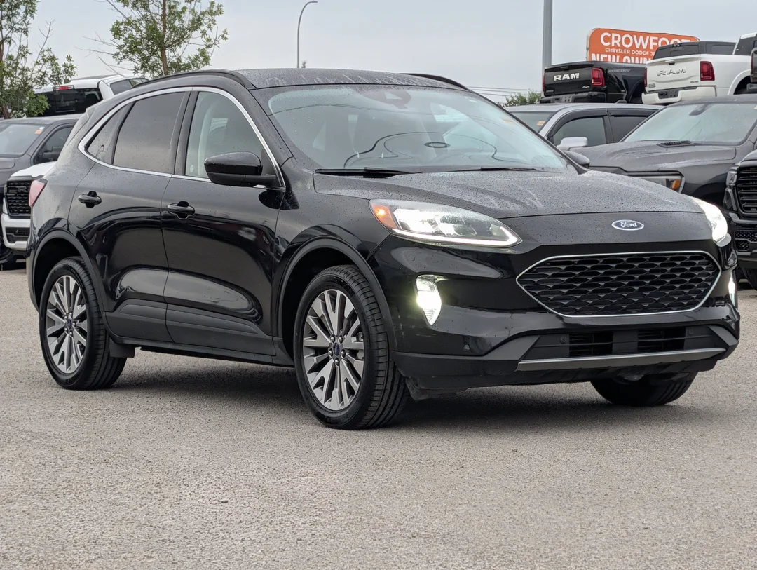 Certified Used 2022 Black Ford Titanium - - AWD - Handsfree Liftgate - Lane Keep - Fordpass Connect - Adaptive Cruise & More! image 2