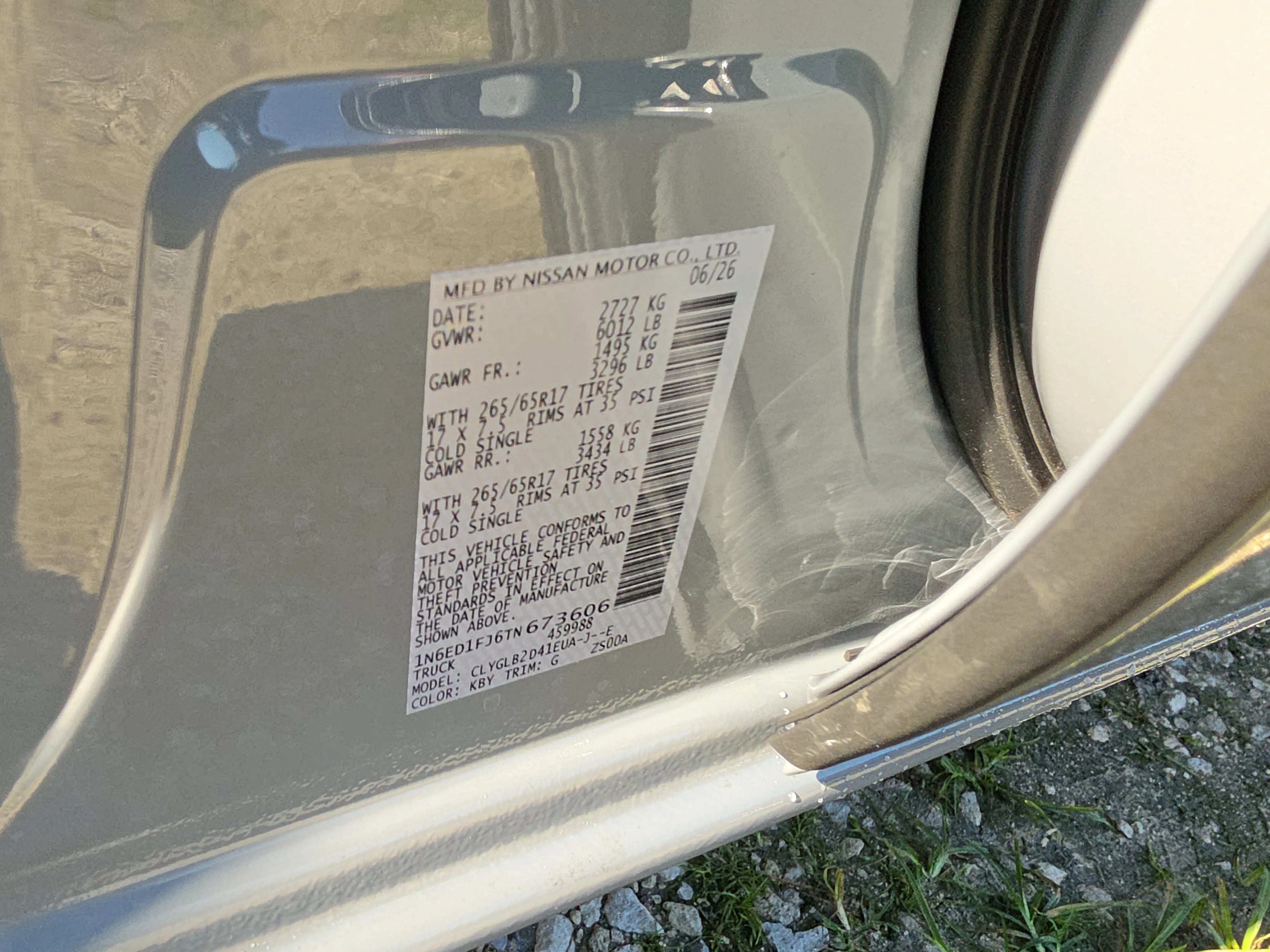 New 2026 Boulder Gray Pearl Nissan Crew Cab SV Long Bed image 32