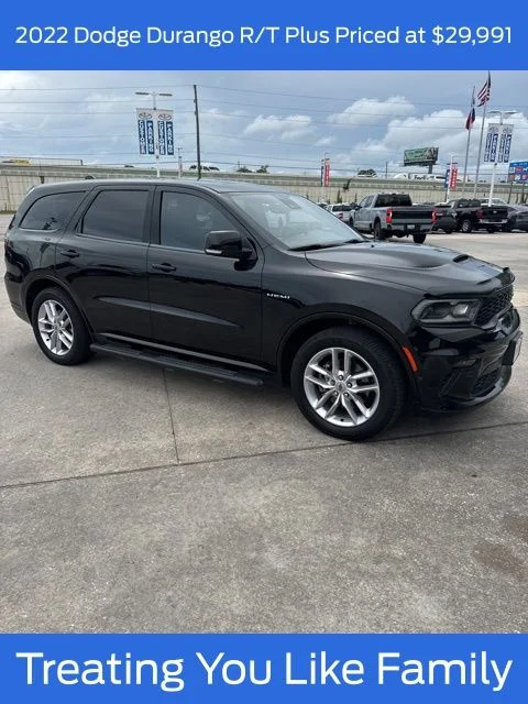 Used 2022 DB Black Crystal Clearcoat Dodge R/T Plus image 1