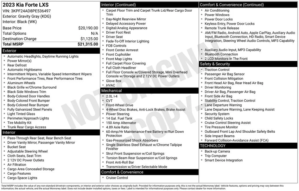 Used 2023 Gray Kia LXS image 28