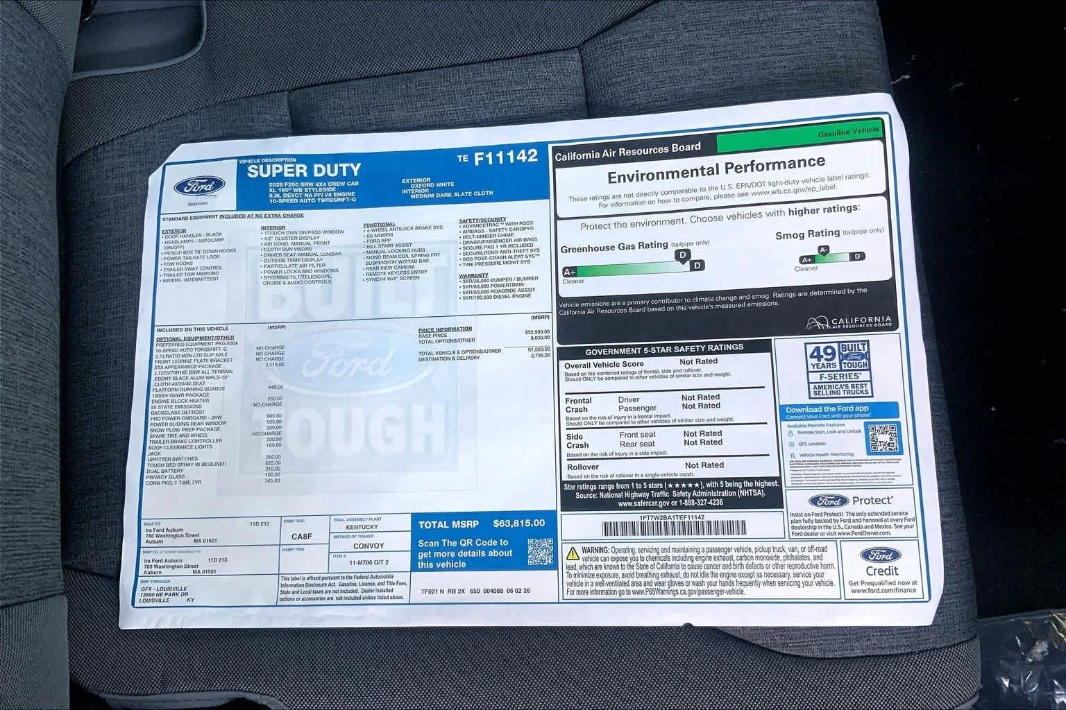New 2026 Oxford White Ford F-250® XL image 18