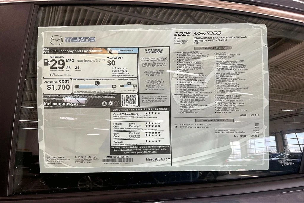 New 2026 Polymetal Gray Metallic Mazda 2.5 S Carbon Edition AWD image 13