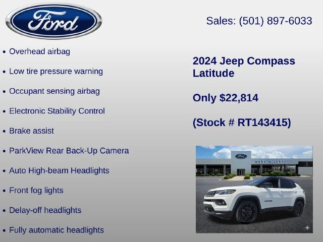 Used 2024 White Jeep Latitude image 24