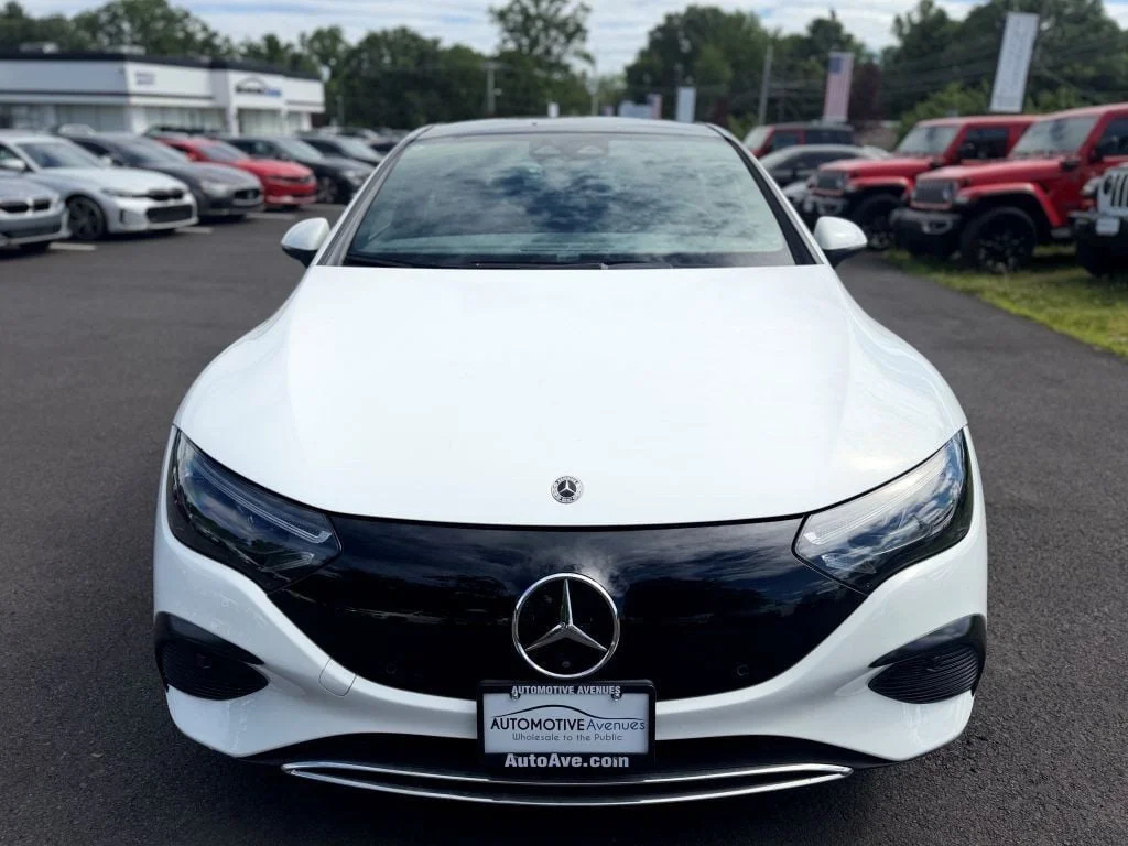 Used 2023 Polar White Mercedes-Benz EQE 350 4MATIC®+ Sedan, Exclusive w/ DIGITAL LIGHT & 20