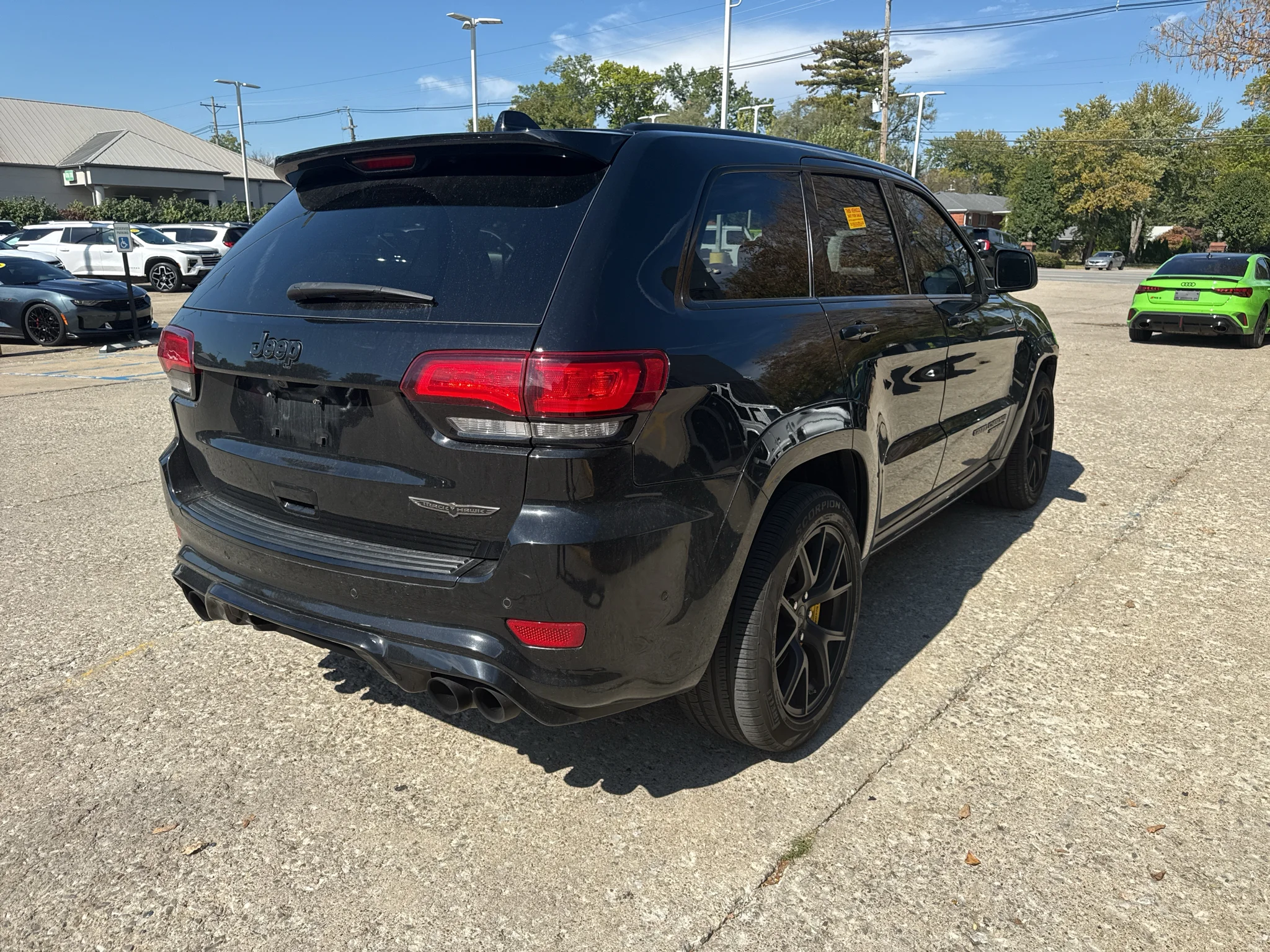 Used 2020 Diamond Black Crystal Pearlcoat Jeep Trackhawk image 4