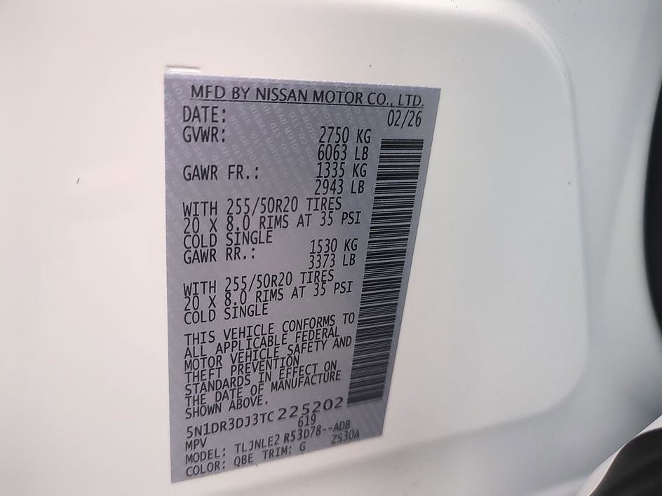 Certified Used 2026 Everest White Pearl Tricoat Nissan Platinum image 36