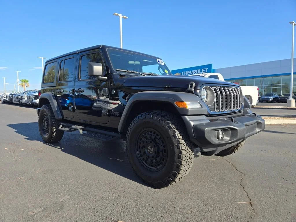 Used 2025 Black Clearcoat Jeep Sport image 1