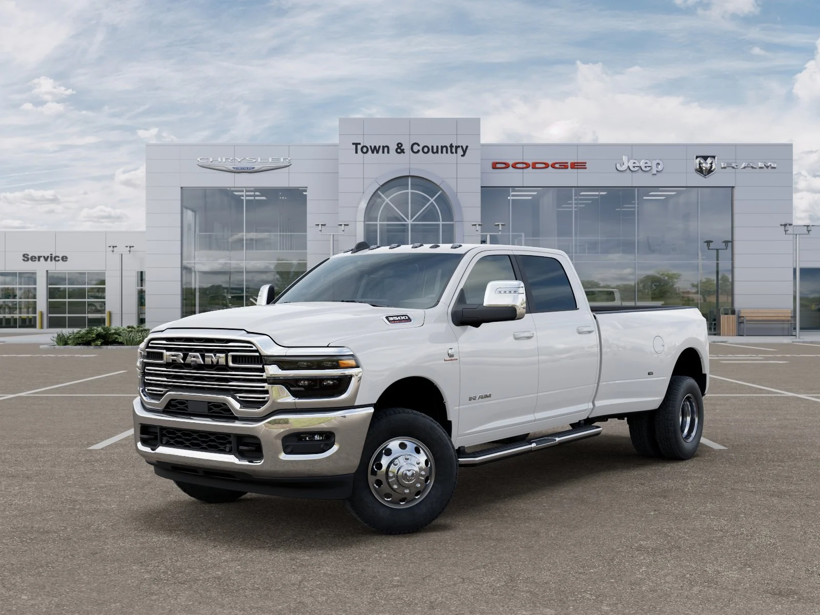 New 2026 Bright White Clear-Coat Exterior Paint RAM Laramie image 27