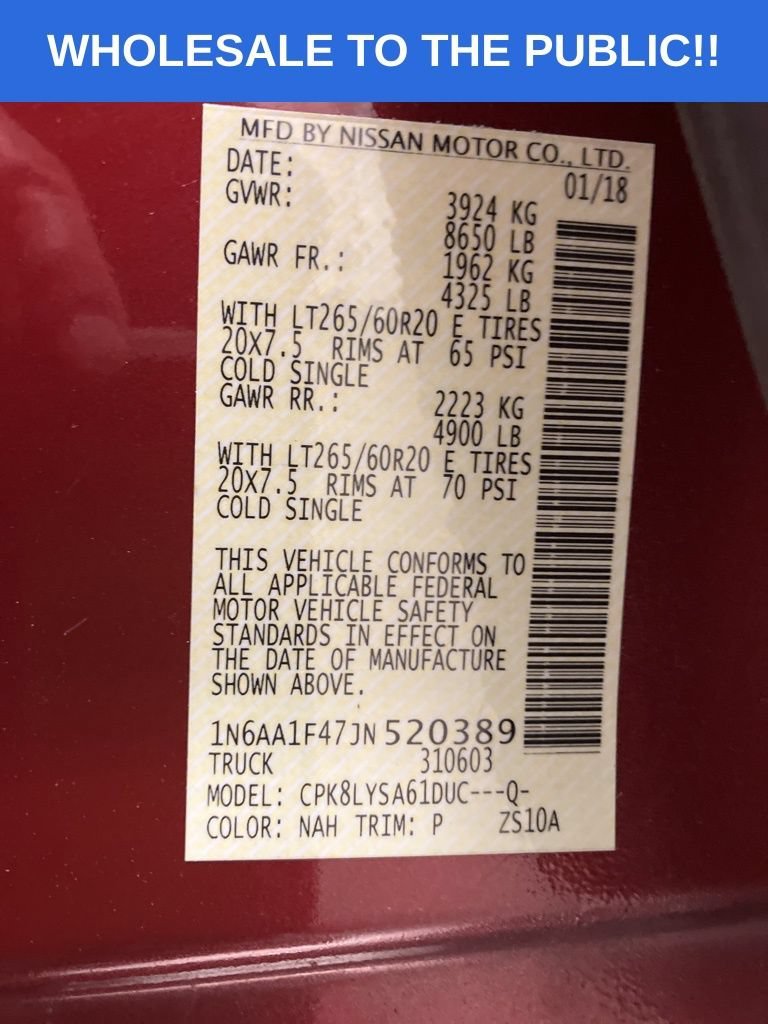 Used 2018 Cayenne Red Nissan Platinum Reserve image 32