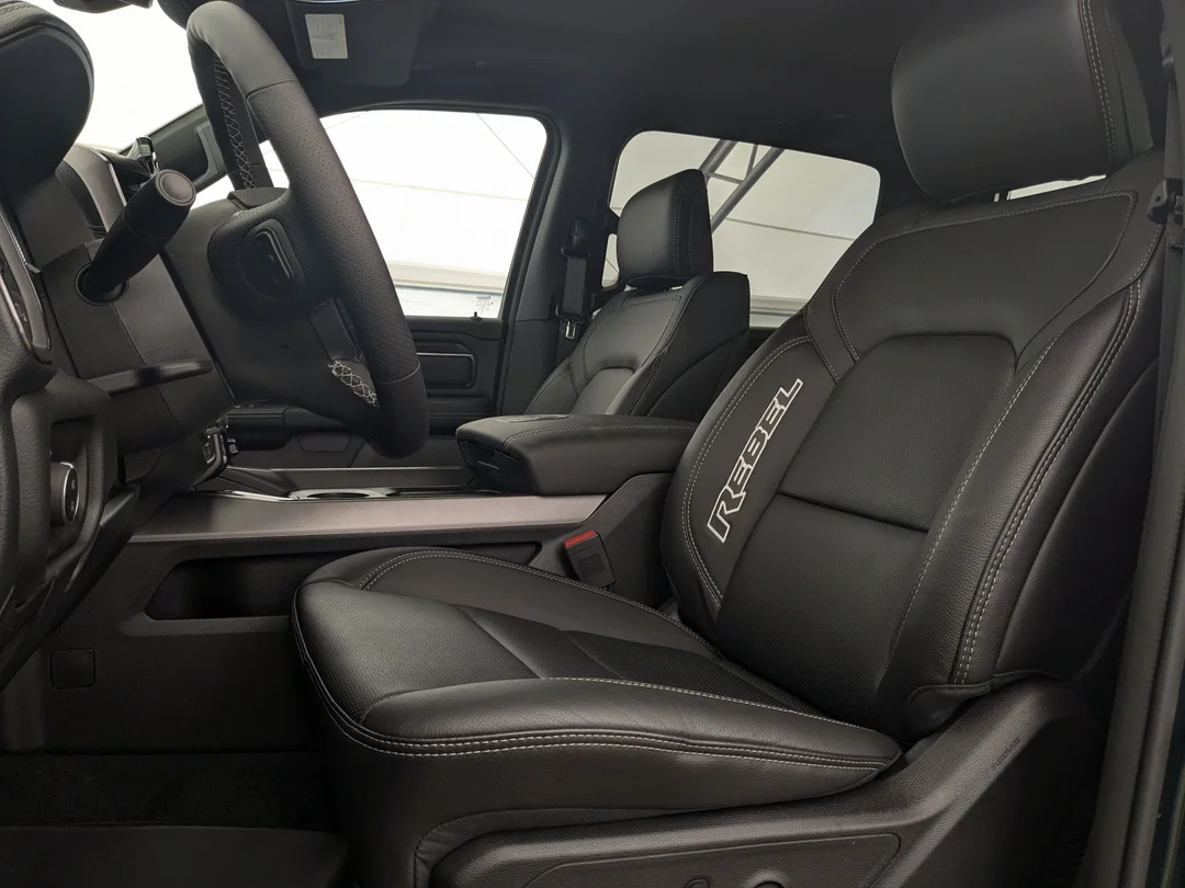 New 2026 Green RAM Rebel - - 5.7L HEMI V8 eTorque - 14.4 Uconnect NAV - Leather Seats - Dual Wireless Charging & More! image 15