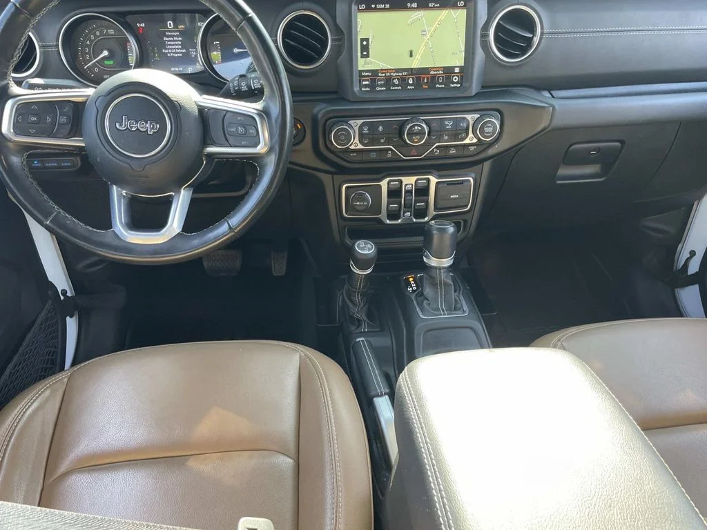Used 2021 White Jeep Unlimited Sahara 4xe image 9
