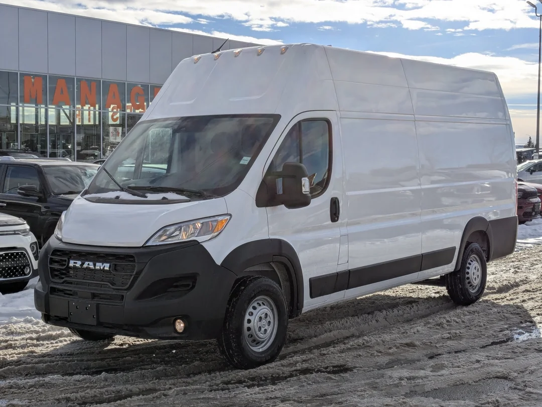 New 2026 White RAM Tradesman - - Super High Roof - Cargo Partition - Adaptive Cruise - Remote Start & More! image 4