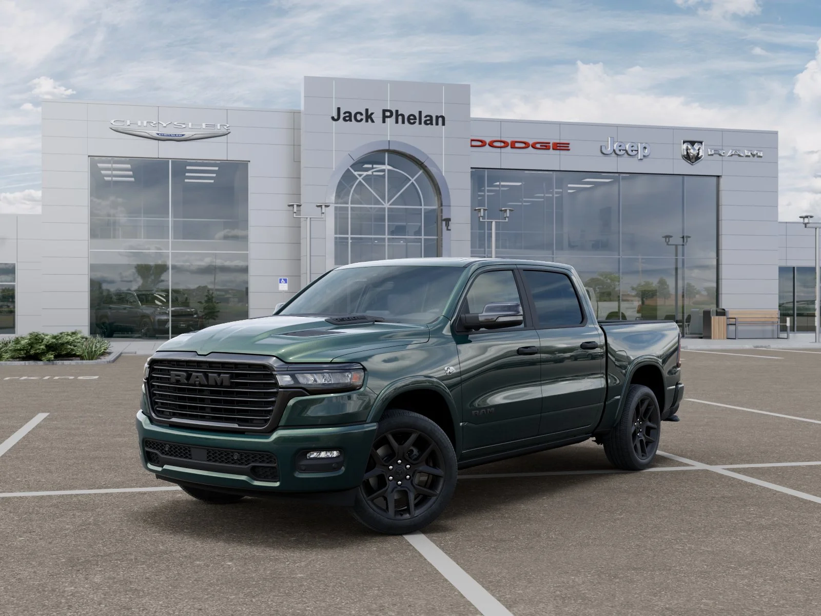 New 2026 Serrano-Green Metallic Exterior Paint RAM Laramie image 27