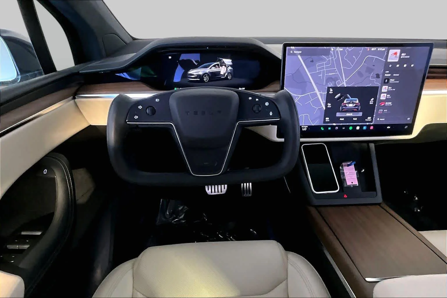 Used 2024 Pearl White Multi-Coat Tesla  image 5
