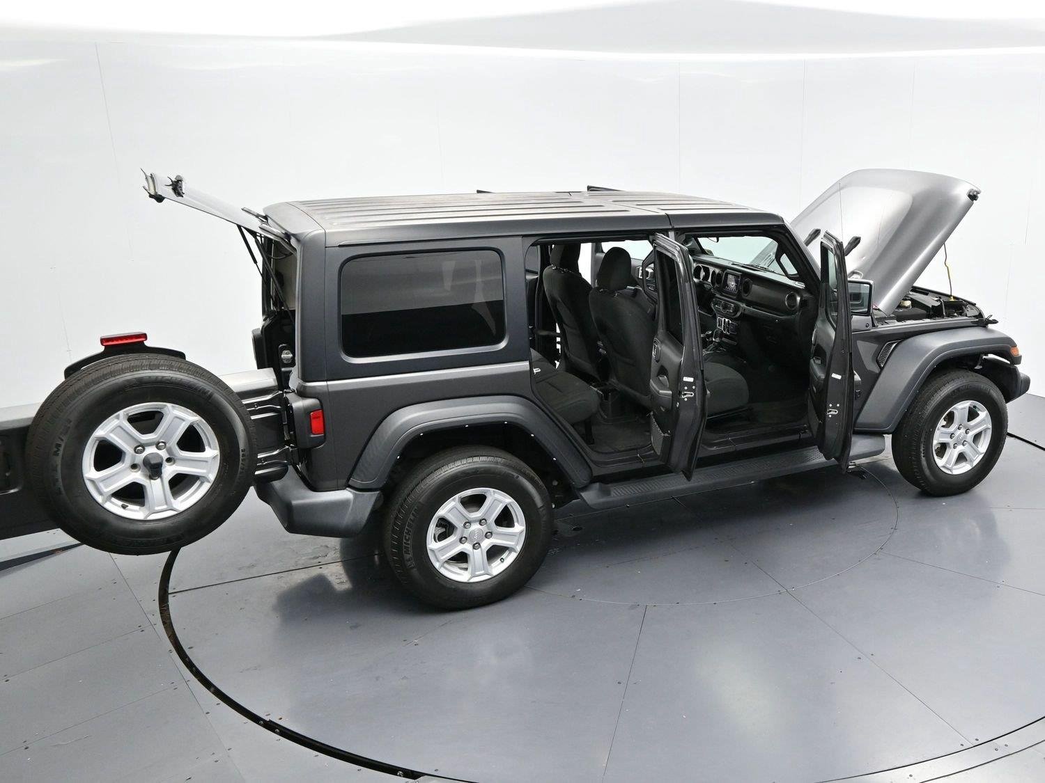 Used 2022 Granite Crystal Metallic Clearcoat Jeep Unlimited Sport S image 41