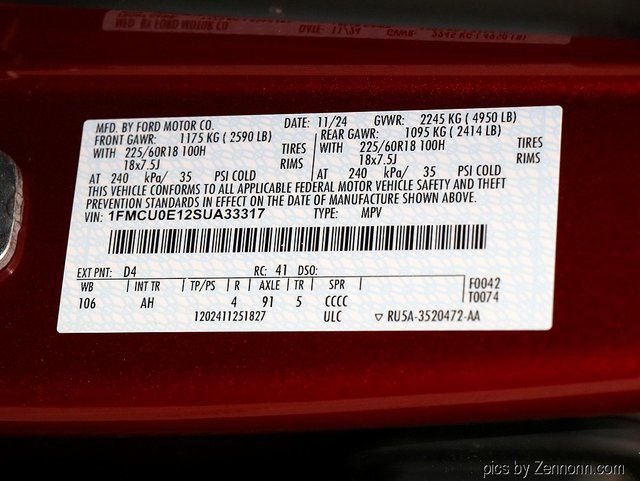 New 2025 Rapid Red Metallic Tinted Clearcoat Ford Plug-in Hybrid image 35