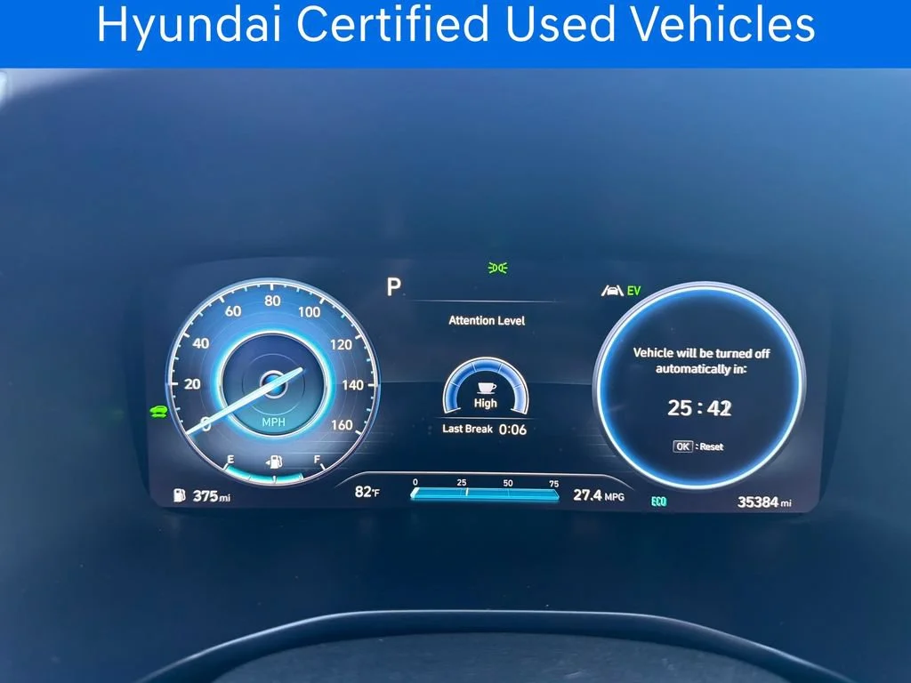 Certified Pre-Owned 2023 Hyundai Santa Fe Hybrid Blue