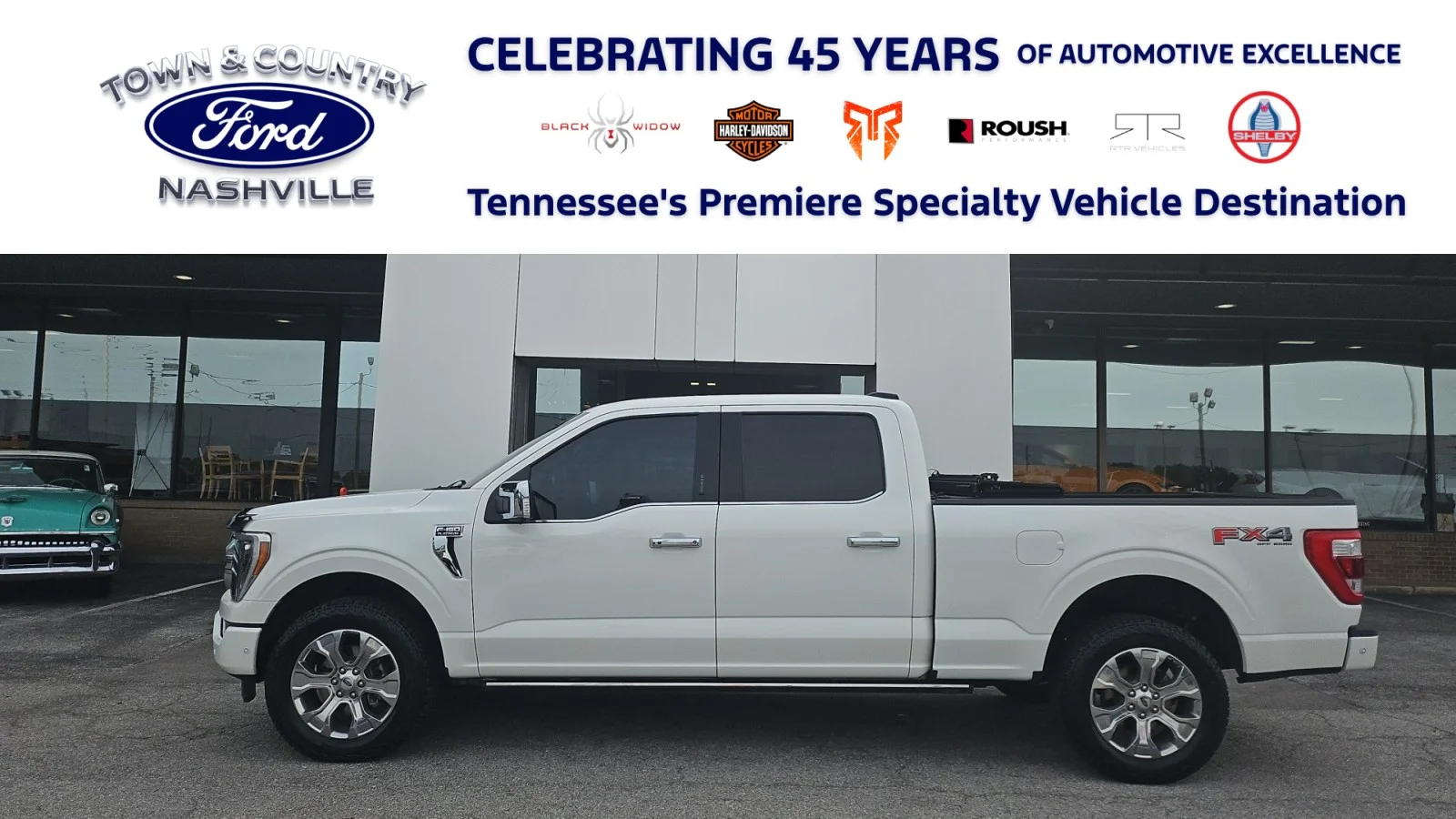 Used 2022 White Ford Platinum 4WD image 1
