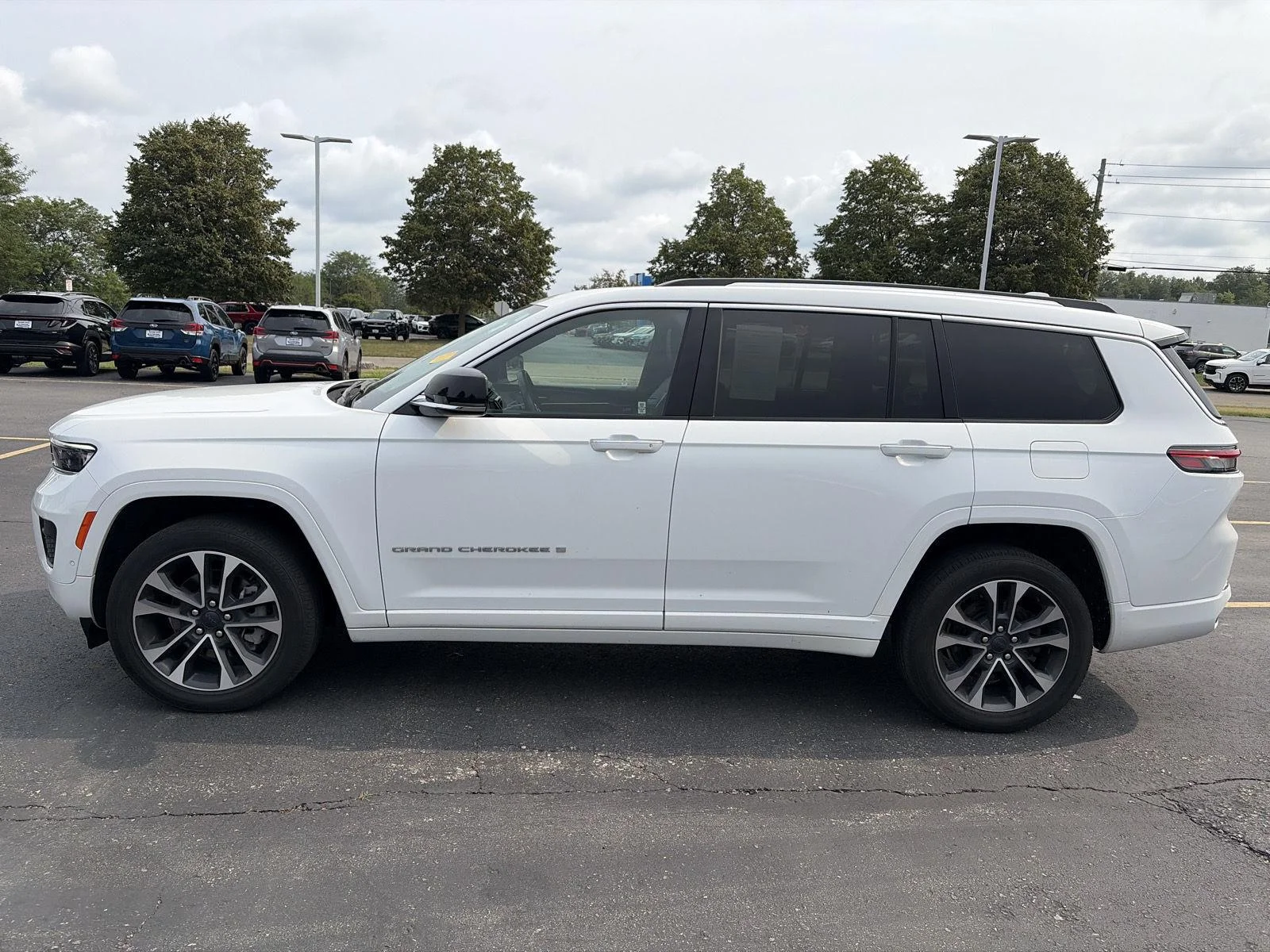 Used 2021 Bright White Clearcoat Jeep Overland image 4