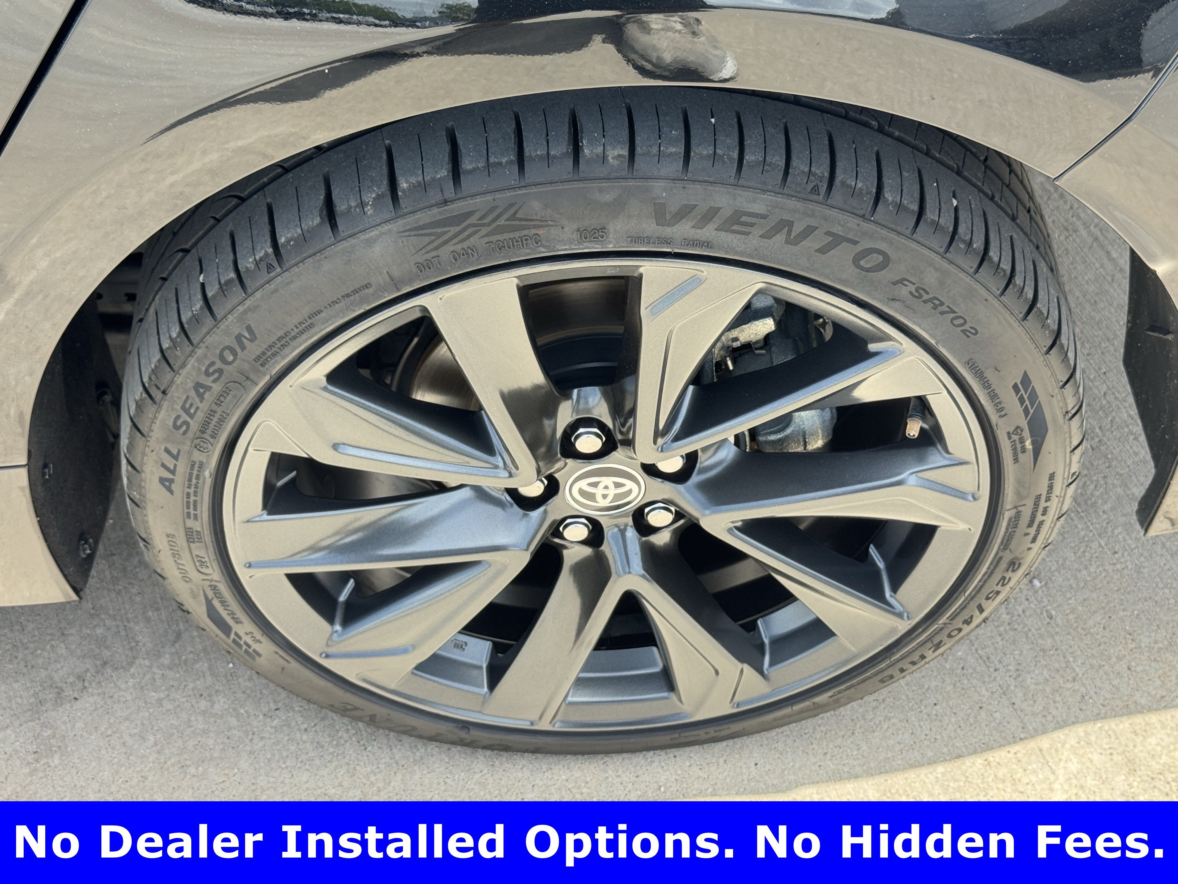 Used 2025 Midnight Black Metallic Toyota SE image 8