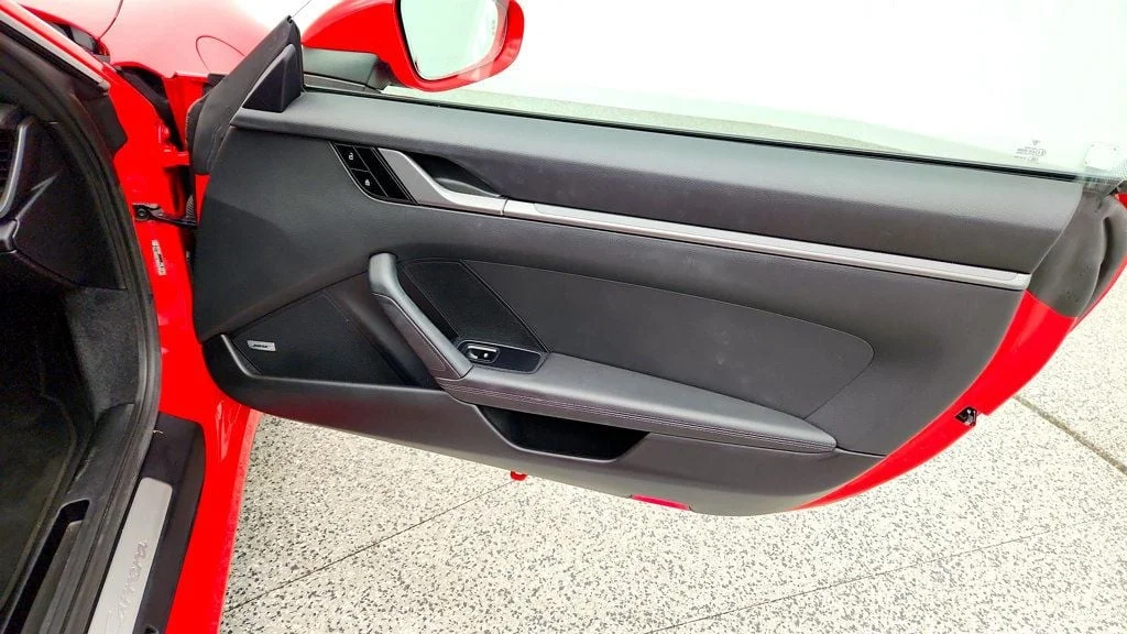 Used 2020 Guards Red Porsche Carrera Coupe w/ Classic Wheels, Bose Audio, LCA & Cooled Seats image 23