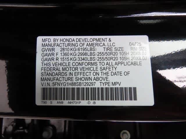 Certified Used 2025 Crystal Black Pearl Honda Elite image 34