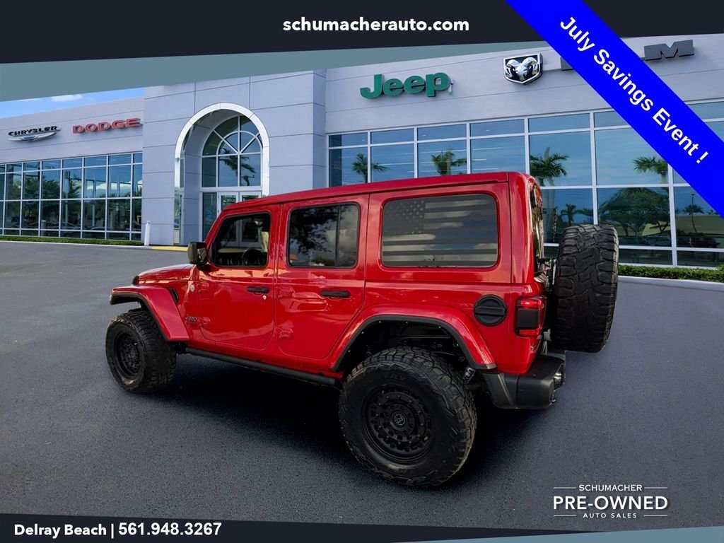 Used 2022 Red Jeep Unlimited Sahara image 5
