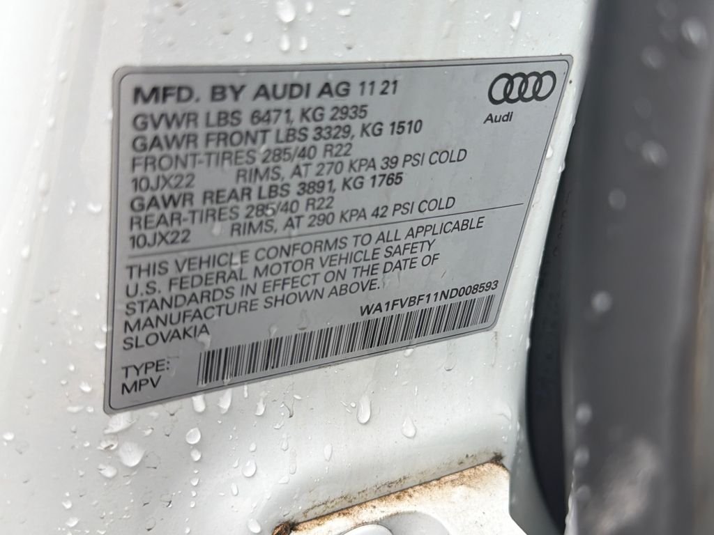 Used 2022 Glacier White Metallic Audi 55 Prestige image 48