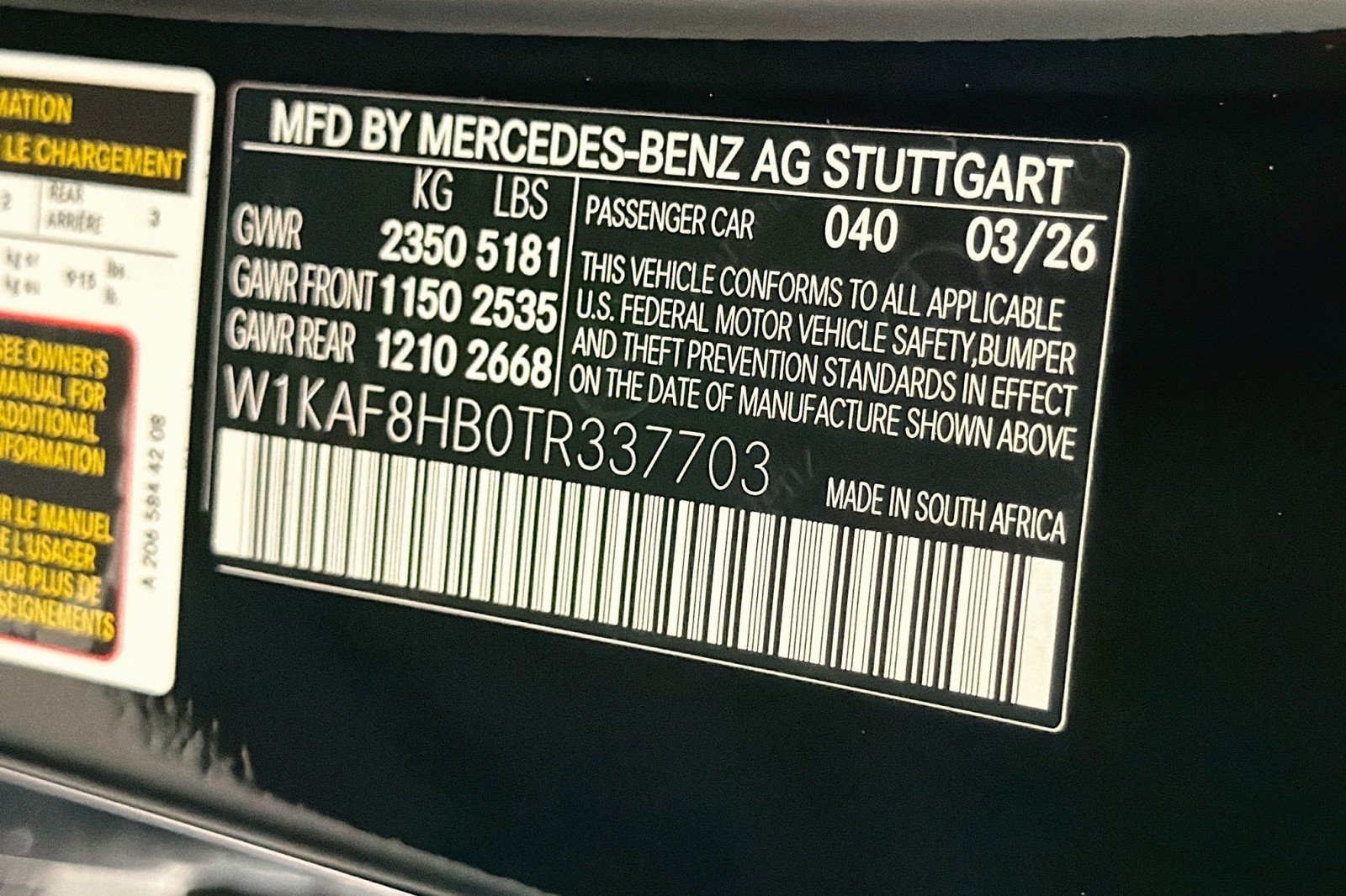 New 2026 Black Mercedes-Benz AMG® C 43 4MATIC Sedan image 24