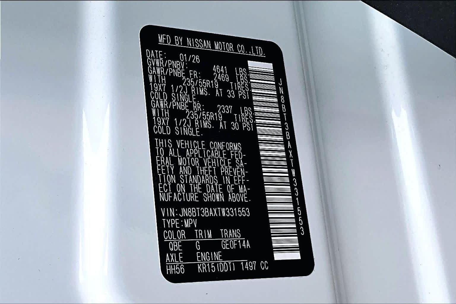 New 2026 Everest White Pearl Tricoat Nissan Dark Armor image 17