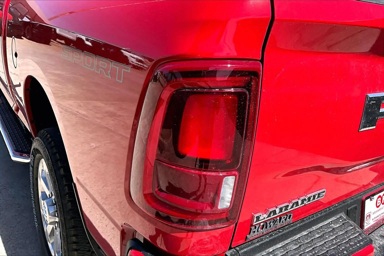 New 2026 Flame Red Clear-Coat Exterior Paint RAM Laramie image 15
