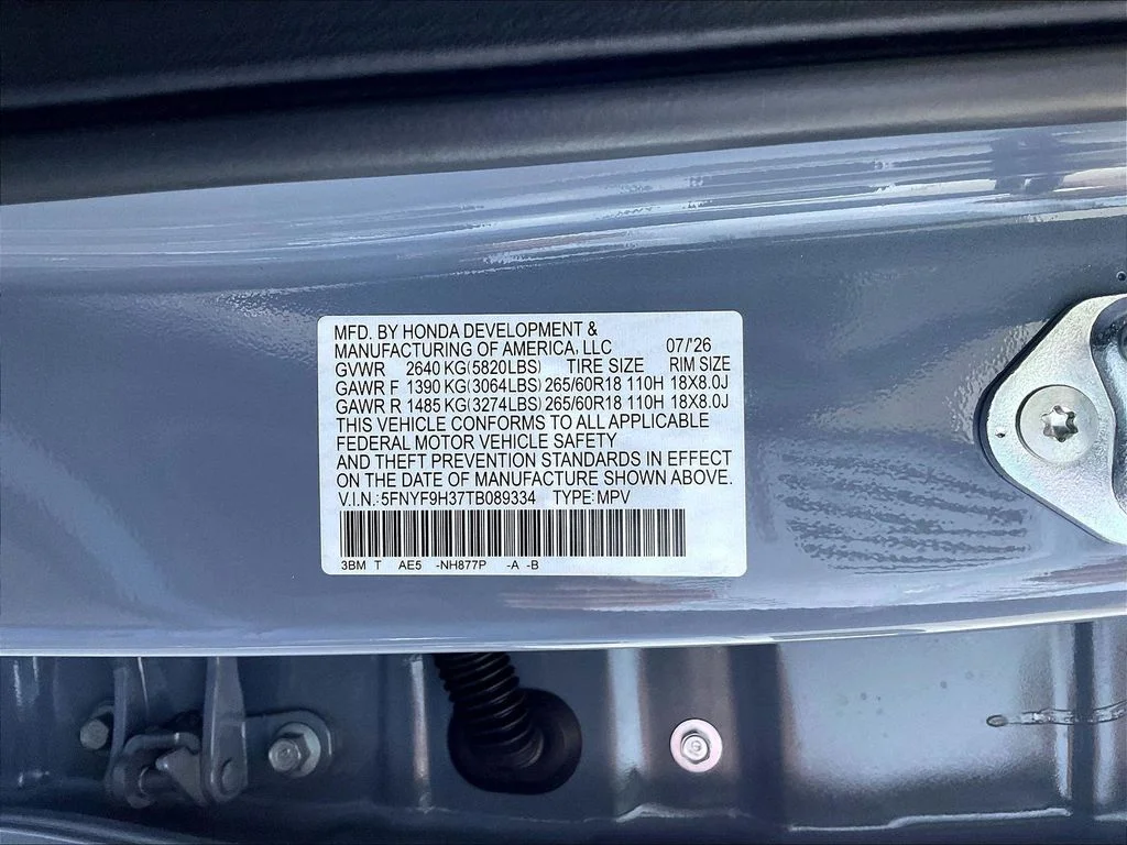 New 2026 Sonic Gray Pearl Honda RTL image 23