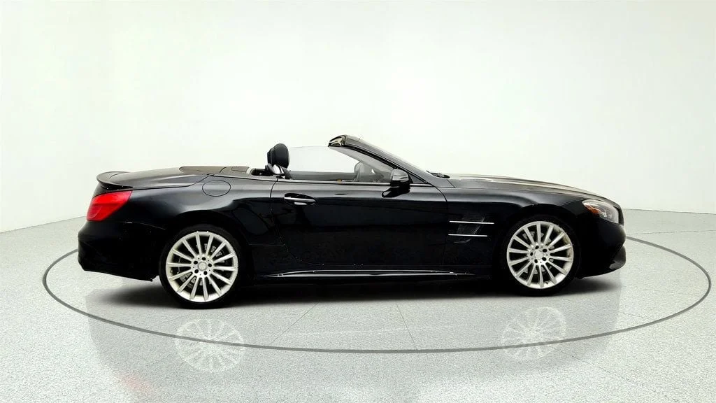 Used 2017 Black Mercedes-Benz SL 550 Roadster w/ Driver Assistance Pkg & MAGIC SKY CONTROL image 4